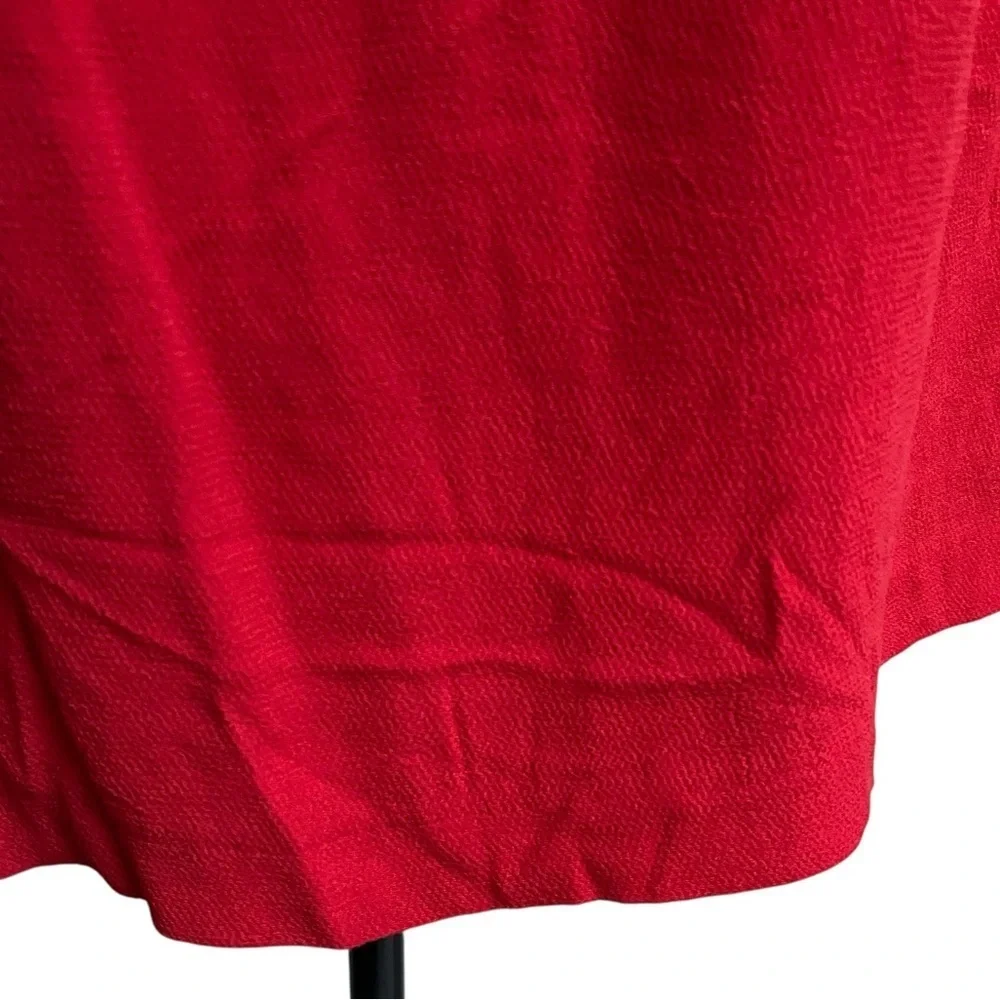 Sandro Paris Red Lace Keyhole Blouse NWT FR2 US6